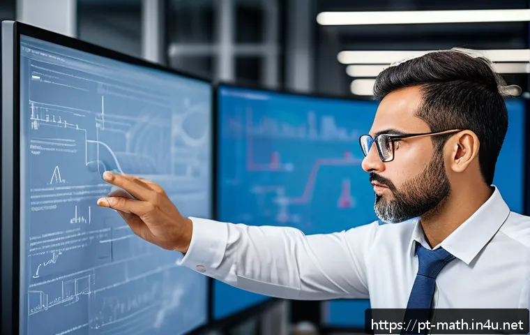 라그랑주 승수법 - A professional engineer in a modern industrial design office, analyzing complex optimization problem...